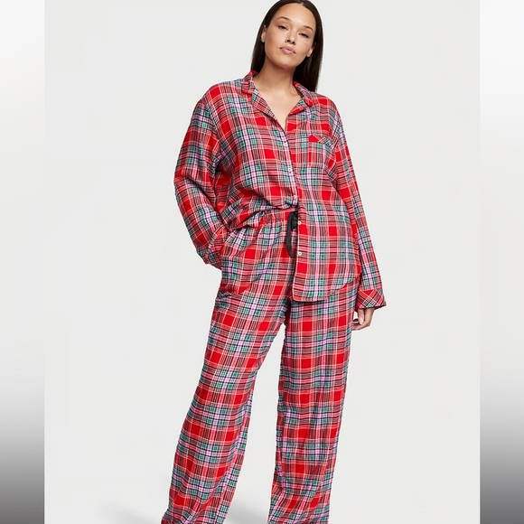 Victoria's Secret Other - Victoria Secret Flannel Long Pajama Set